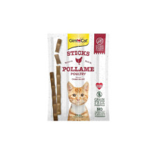 GimCat Sticks Tavuklu Ciğerli Taurinli Kedi Ödül Çubuğu 20gr