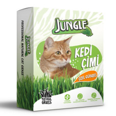 Jungle Kedi Çimi Kutulu (Fileli)