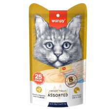 Wanpy Karışık 8 Lezzetli Krema Kedi Ödülü 25*14 gr