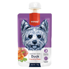 Wanpy Ördek Etli ve Havuçlu Ezme Köpek Ödül Maması 90gr